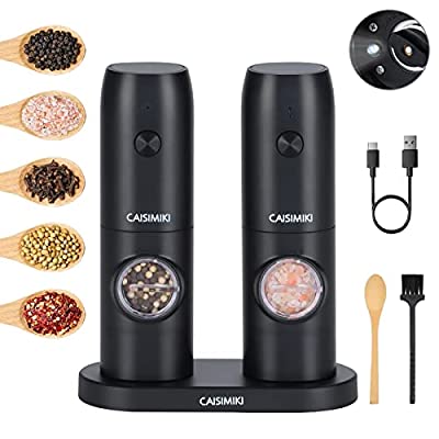 Electric Salt and Pepper Grinder Set of 2 50% Off with Discount